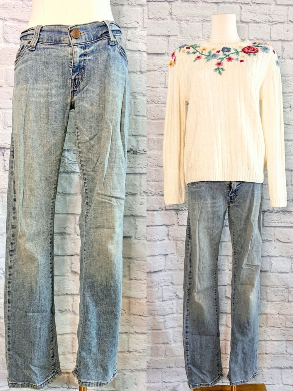 Levi’s 504 Jeans Low Rise Straight Leg Light Wash Denim Tilted Fall Cotton
